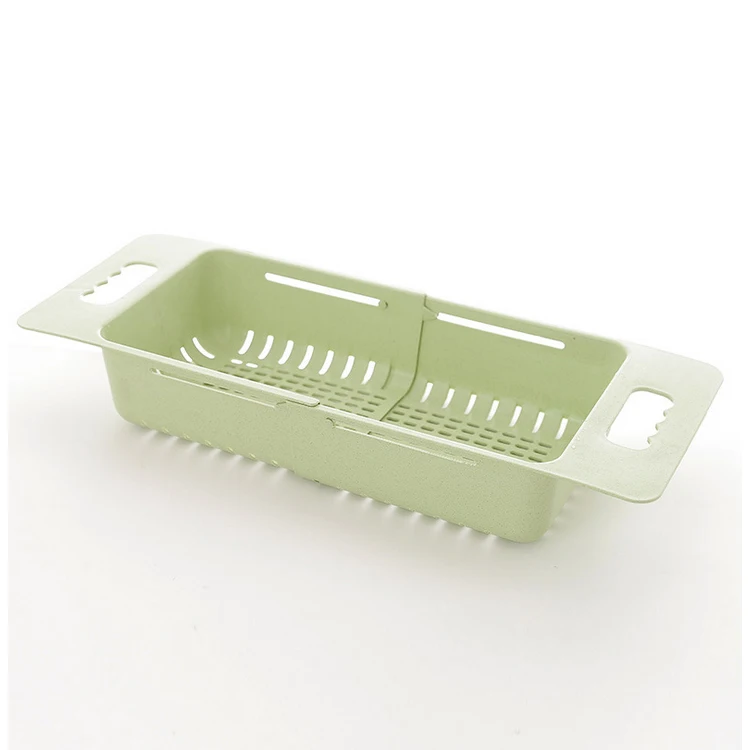 

AA170 Kitchen Plastic Sink Drain Basket Retractable Tableware Vegetable Shelf Household Chopsticks Bowl Storage Drain Rack