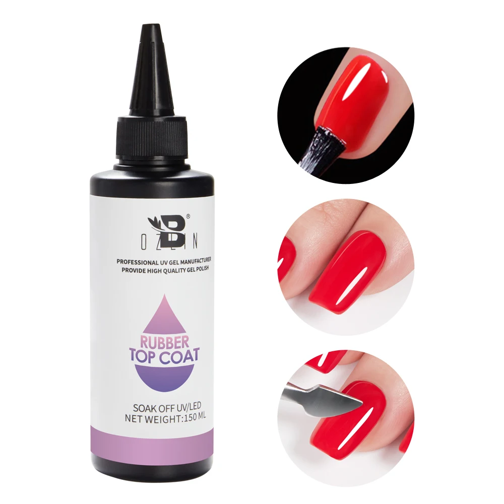 

250Ml Hot Sale Functional Top Coat Gel Rubber Top Coat Gel Extra Gloss No Wipe High Shine Private Label Gel Nail Polish
