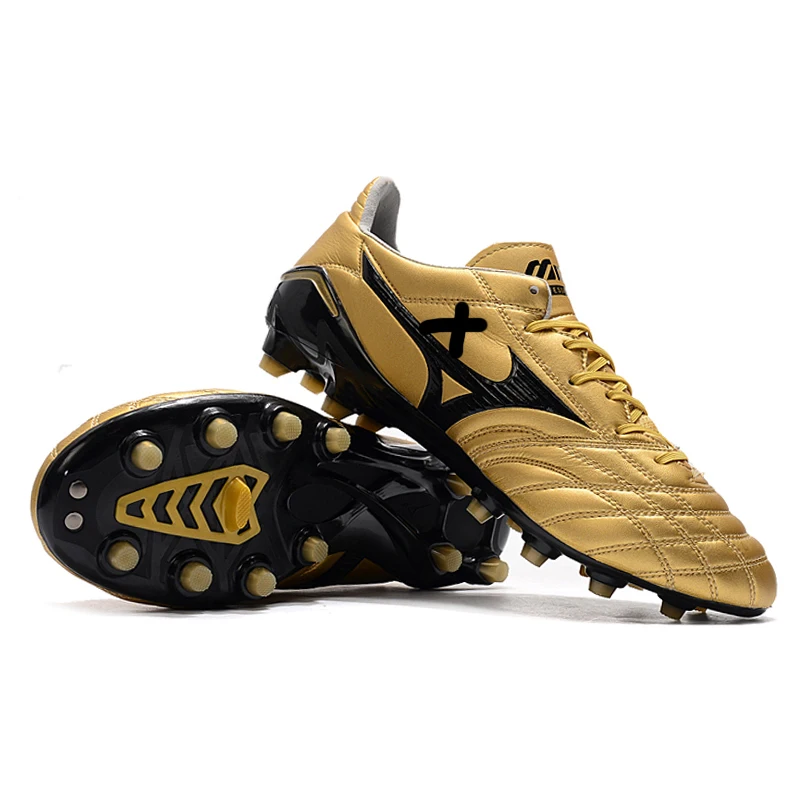 

2021 Morelia Neo II High quality FG long studs outdoor men's low-top football sports boots youth soccer shoes, Black