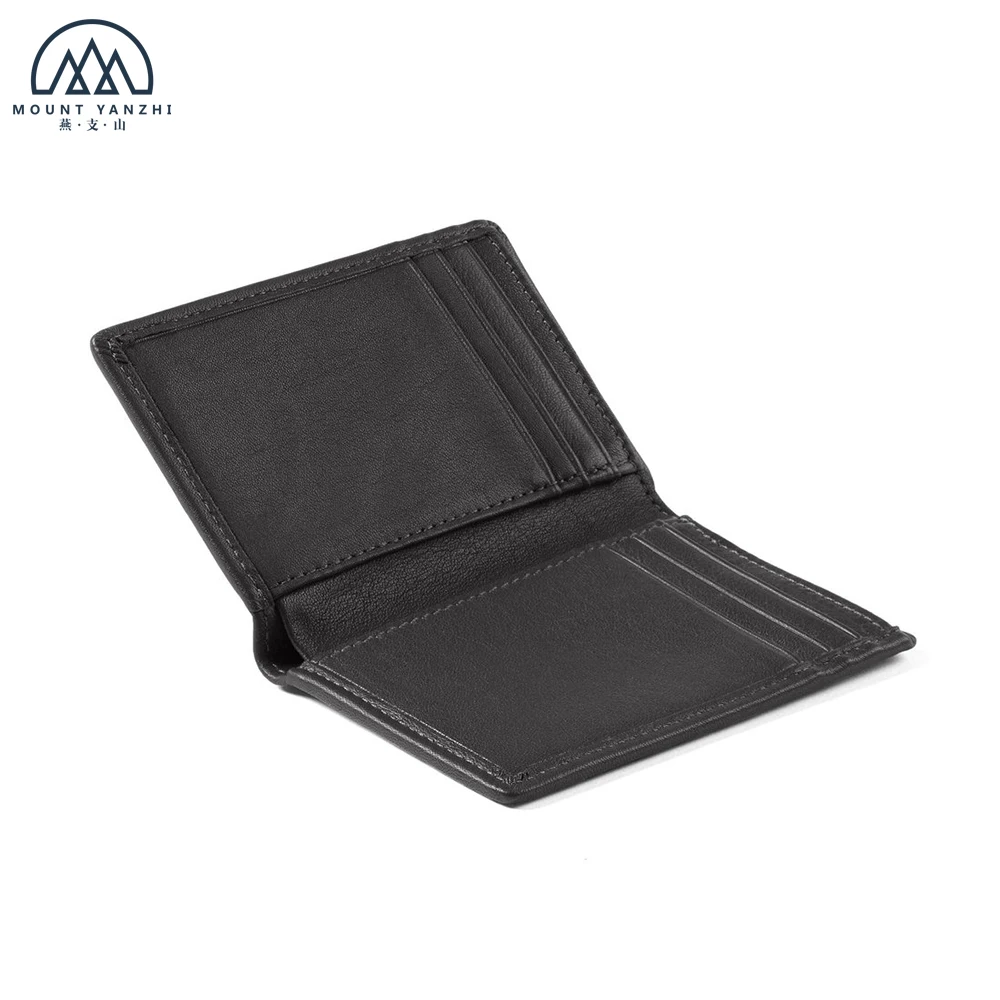 

Full Grain Leather Vertical Bifold Card Holder Wallet, Black, brown,burgundy & customized