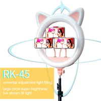

ILUMAY cute cat's ear ring light with stand and phone holder
