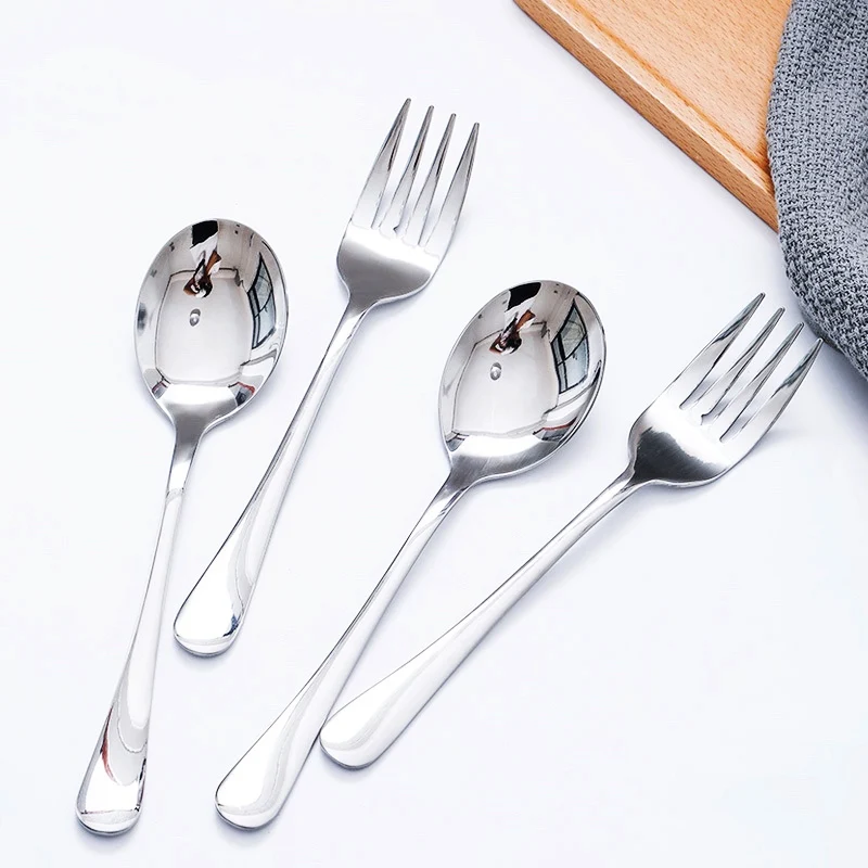 

Classical Design Stainless Steel Serving Spoons, Sivler