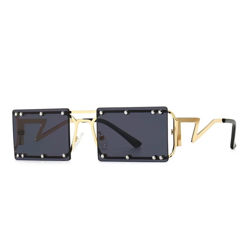 

2021 high quality luxury Shade rimless sunglass women designer sunglasses famous brands