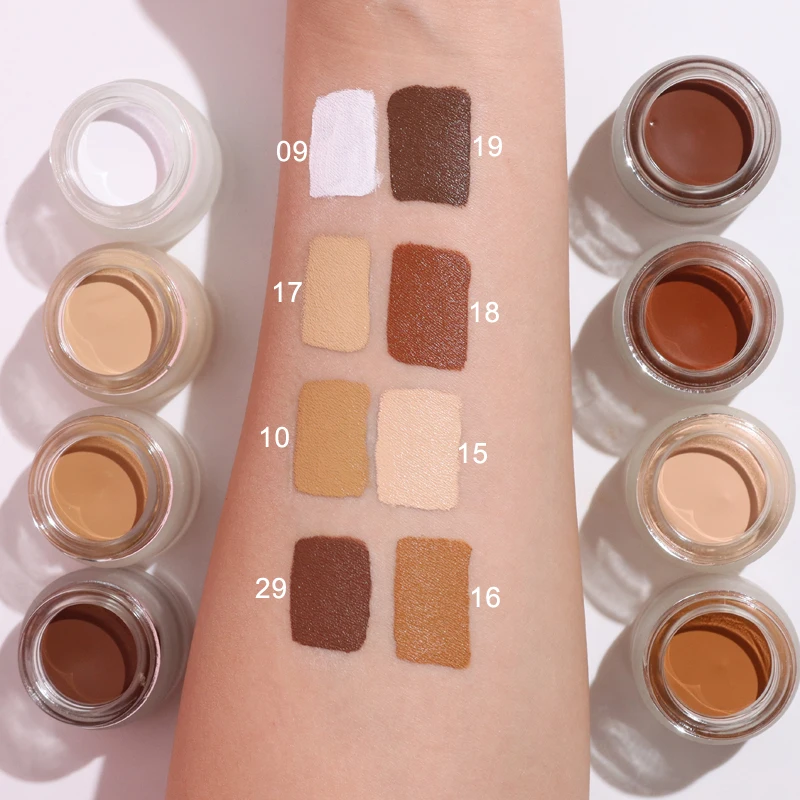 

wholesale dark skin moisturizing vegan private label cosmetic cream full coverage makeup concealer