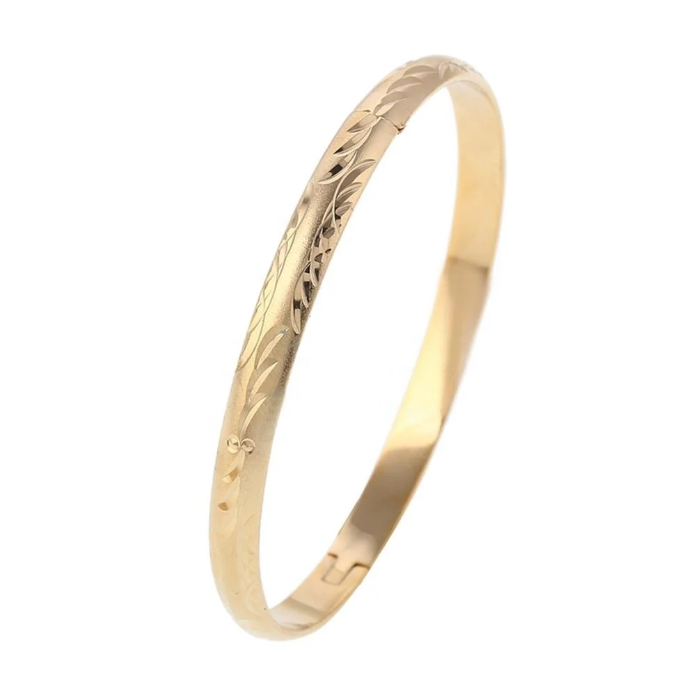 

Gold Color Dubai South African UK Sweden Switzerland Women Trendy Bangle Jewelry