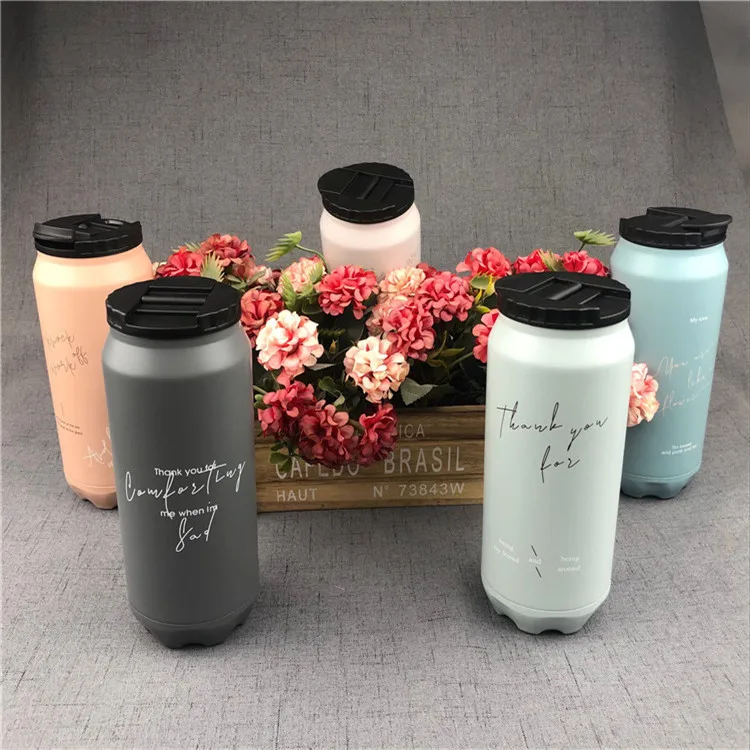 

500ML Creative Stainless Steel Vacuum Flask Insulated Water Bottle Portable Travel Outdoor Car Thermos Mug, As picture