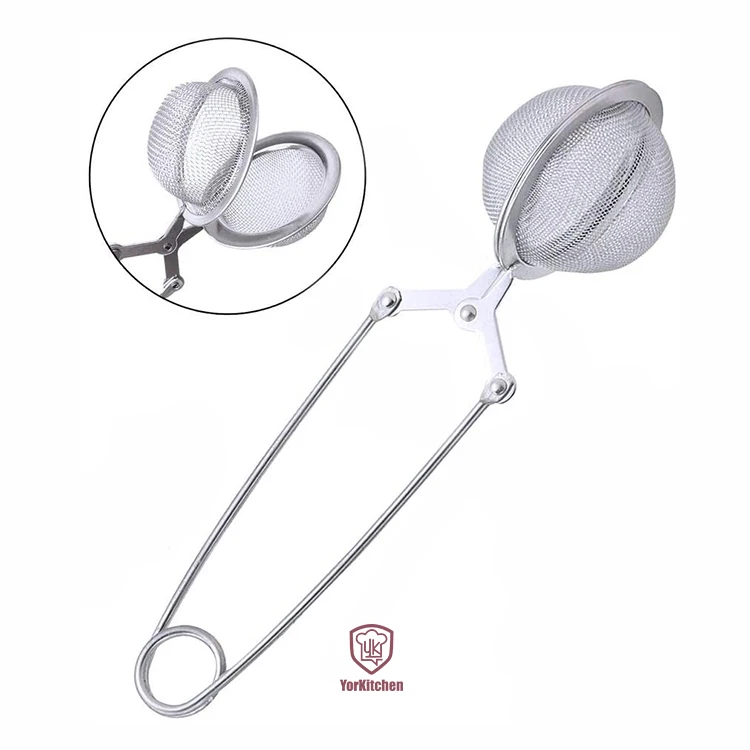 

Amazon Hot Selling Mesh Infuser Stainless Steel Mesh Infuser Snap Ball Mesh Strainer