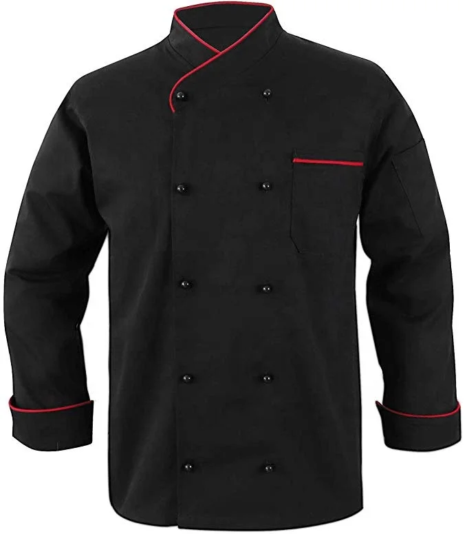 chef coat and elastic waist chef pants