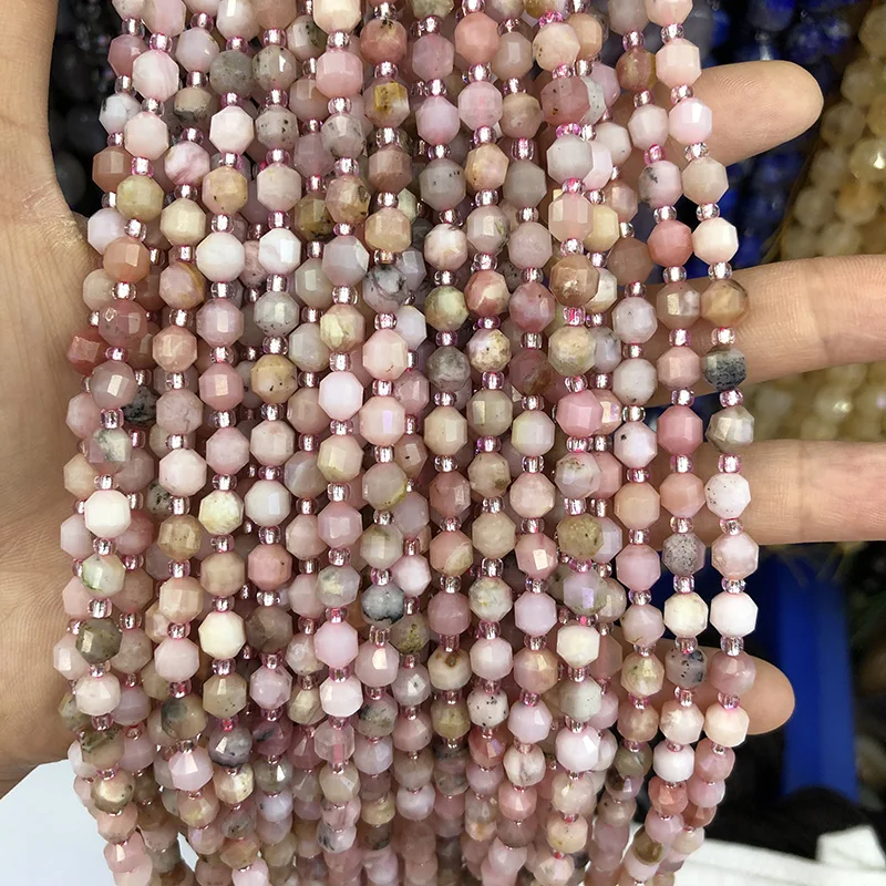 

Double Tip Pink Opal Fancy Gemstone Beads Jewelry Making