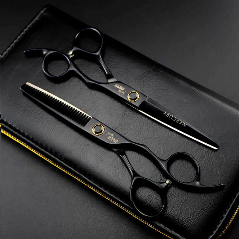 

Black Japanes V6.0" Great Sale Hair Scissors Cheap Hairdressing Scissors Barber Hair Scissors