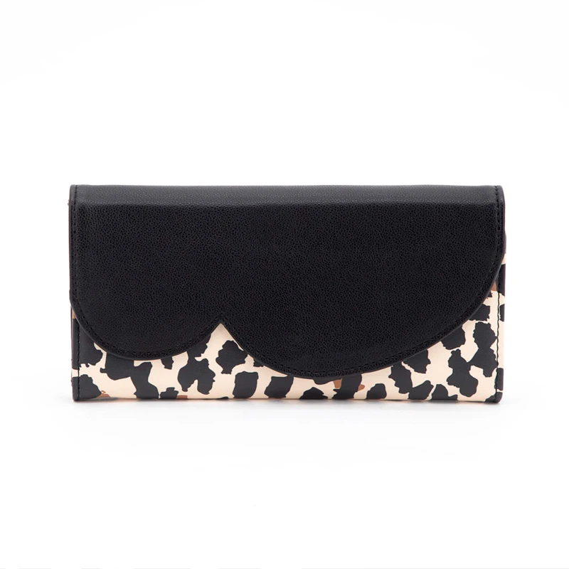 

High end durable PU leather waterproof leopard print phone wallet