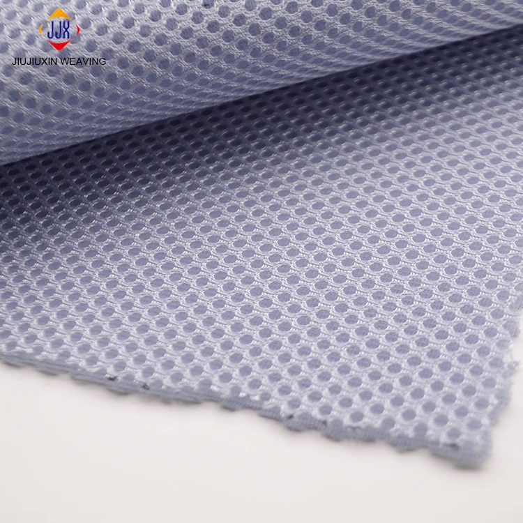 100% Polyester Knitted Sandwich Mesh Fabric Anti-Static Memory Garment Plain Soft Tricot Bag Girls Clothing Car Upholstery