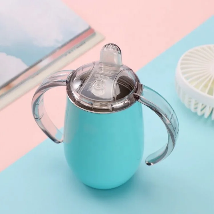 

Top 1 Quality 10 OZ Baby Sippy Stainless Steel Cup Tumbler Wholesale, As picture