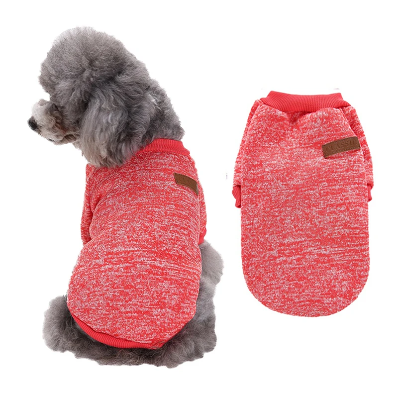 

Pet Product Dog Clothing Knitted Dog Sweater Soft Thick Warm Dog Clothes Winter Puppy Sweater, 10 colors