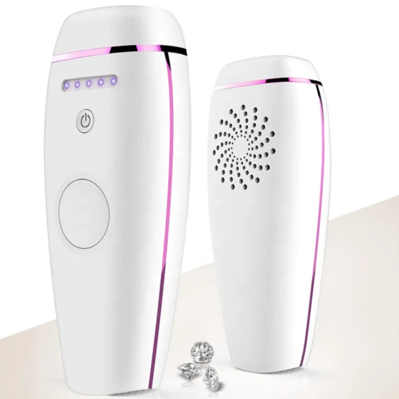 

Dropshipping Custom Luxury 2021 Newest Ice Cool 900000 Ipl Laser Underarm Intense Pulsed Light Hair Removal For Hair Removal, White