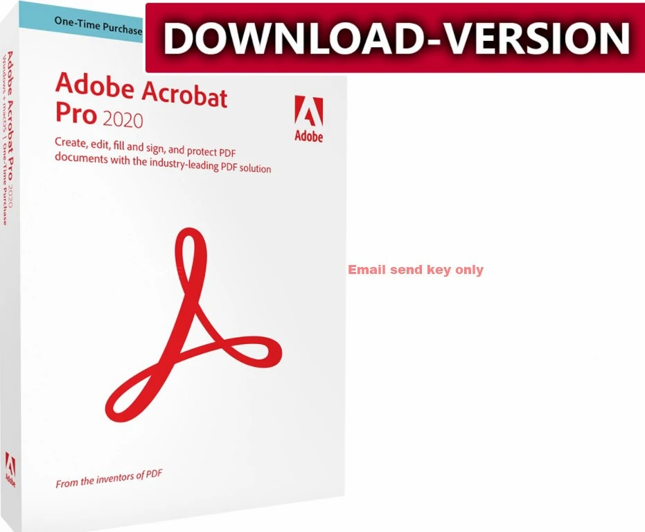 

dobe Acrobat Pro 2020 Lifetime Software Windows PC Mac Acrobat Pro Digital Key Online Activation License key code
