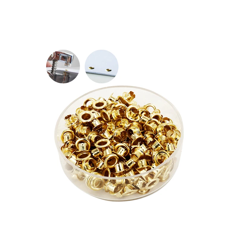 9707 Stainless Steel Metal Hole Punch Guard Gold Eyelet Rivet Pliers