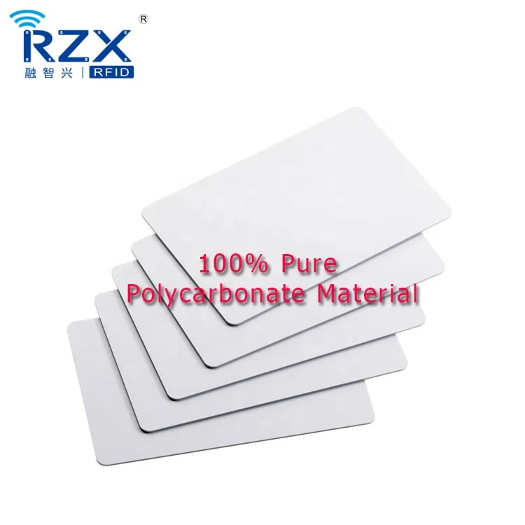 

high quality polycarbonate material PC plastic id photo blank card