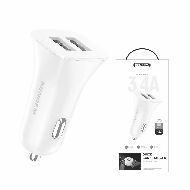 

2021 Top Selling USB Charger Quick Charge PD 3.0 Fast Charging Car Charger For iPhone 12 Pro 11, White