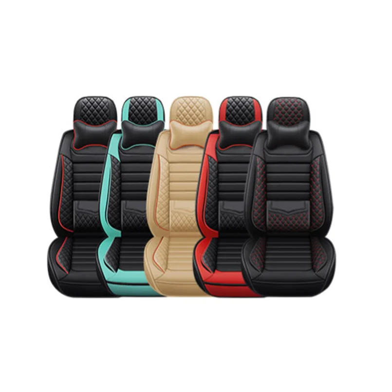 

Muchkey Luxury 5 seats Universal Car Seat Cover All Weather Leather Seat Protection Cover Universal Car Interior Accessories