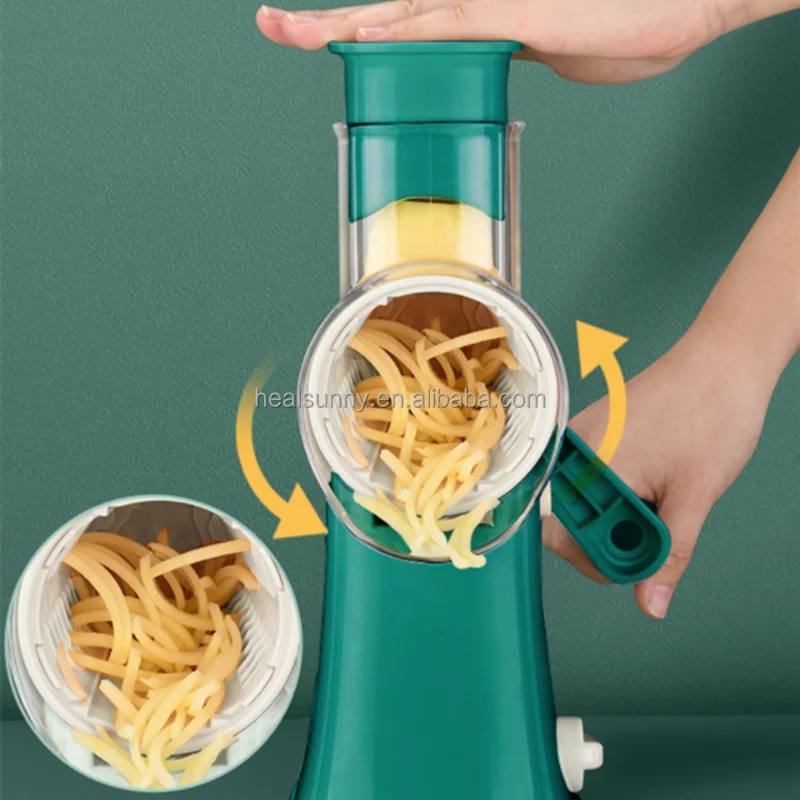 

Stainless Kitchen Rotary cheese grater chopper onion cutter Vegetable Grater with Potato Cutter