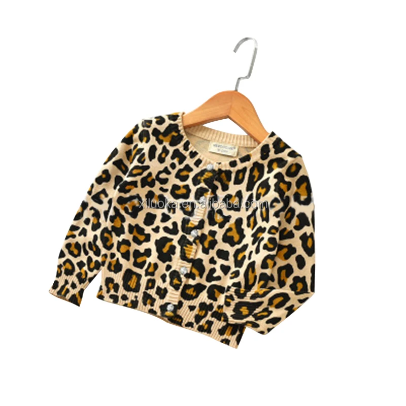 

Fashion Autumn and Winter Flower Leopard Cheetah Sweater And jacket Toddler Coats Girls Coats Kids Coats, Picture