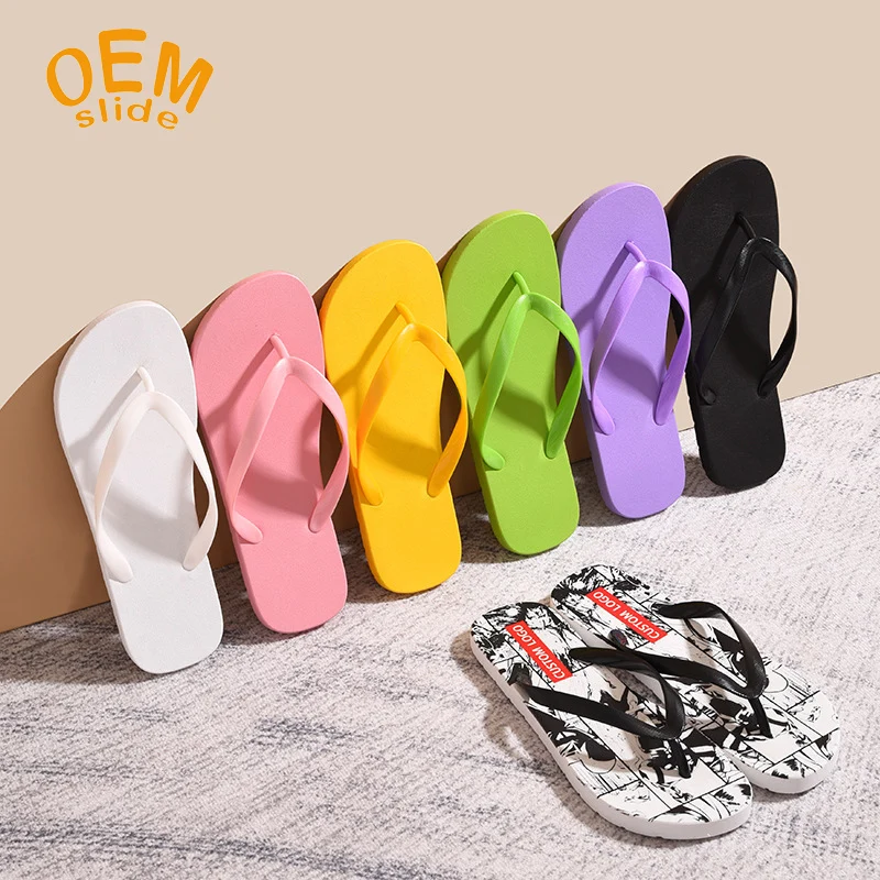 

Latest Flip Flops Customized Outdoor Beach Flip Flop Slippers Low Moq Sublimation Blank Flip Flops Factory