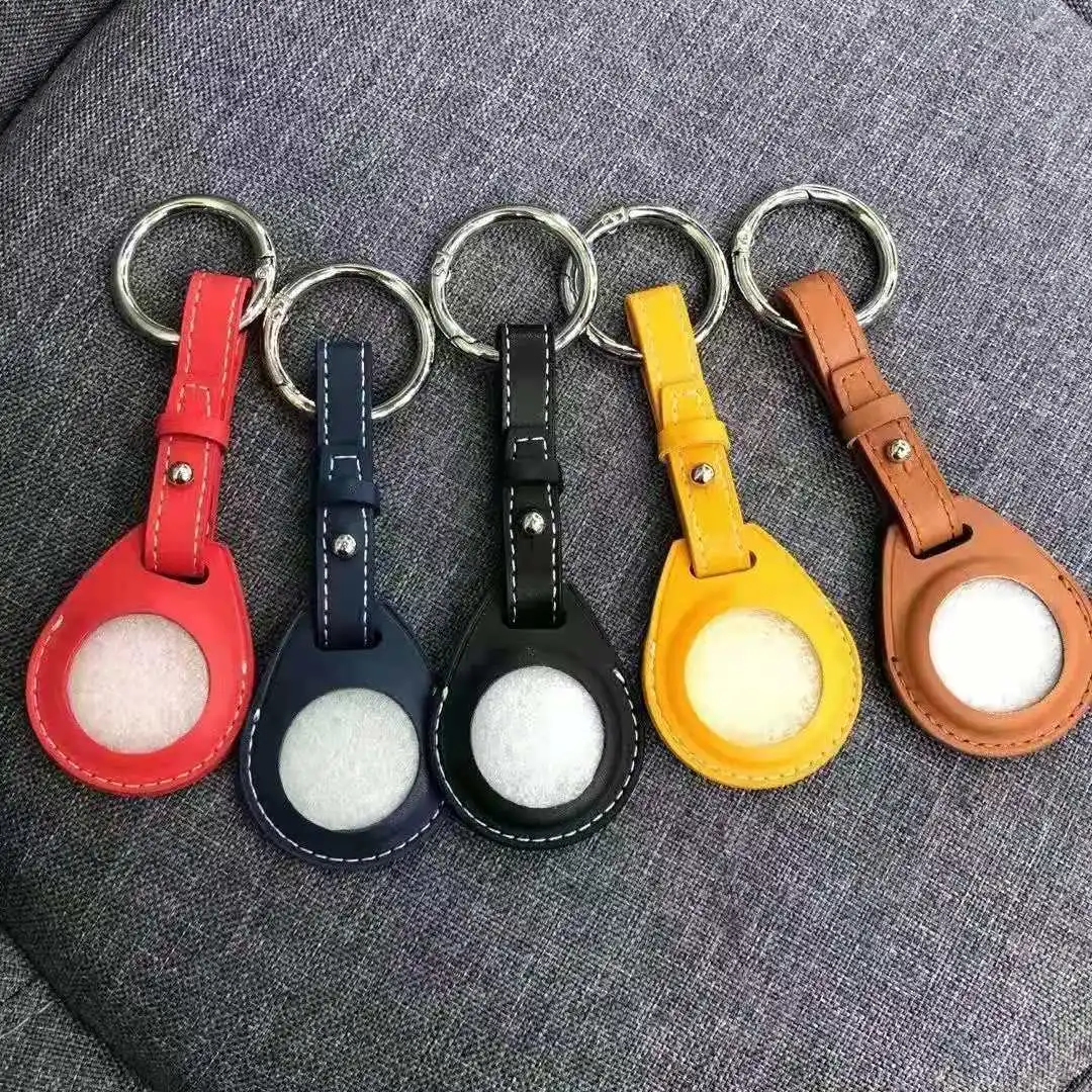 

In Stock Wholesale With Keychain Leather Case Suitable Protective Cover Airtag