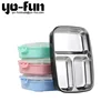 JGJ150 Children Holiday United States style fashion design outdoor 3 cases stainless steel 18/8 student lunch box