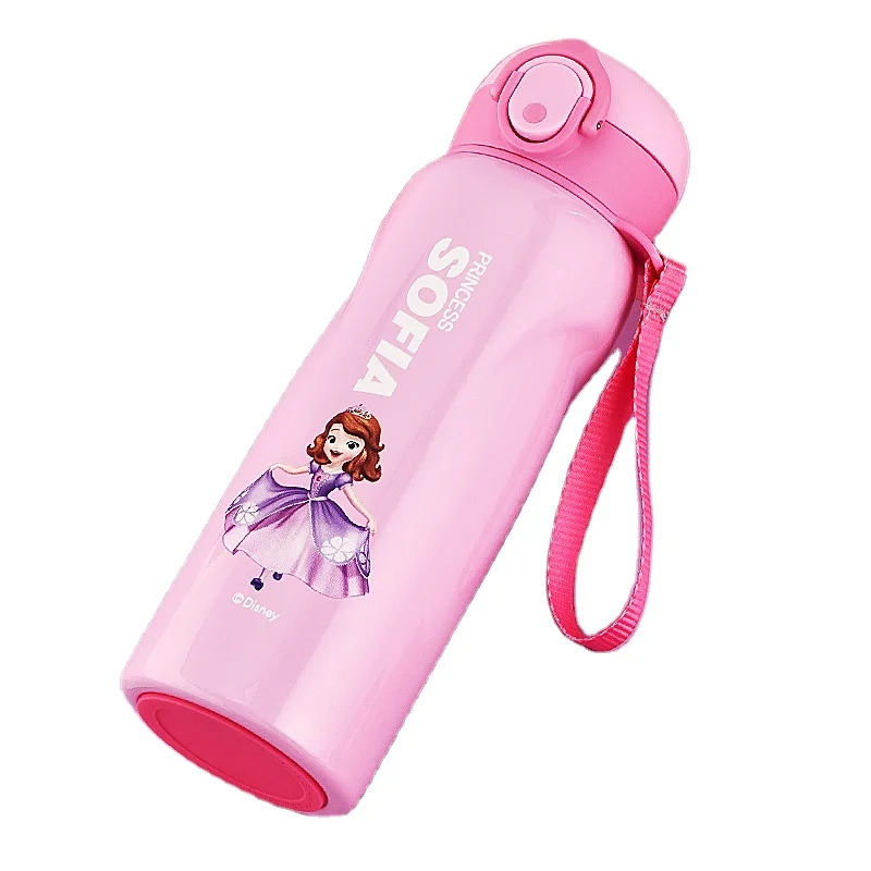

500ml Children style stainless steel water bottle for student with cartoon printing, Customized color acceptable