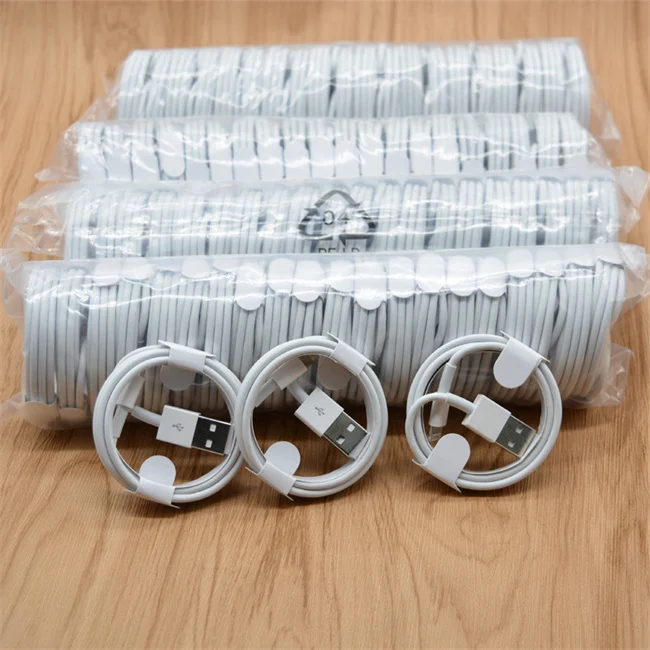 

Wholesale Length 2m Quick Charge Cable 8 Pin Data Cable For iPhones iPads USB Cable, White