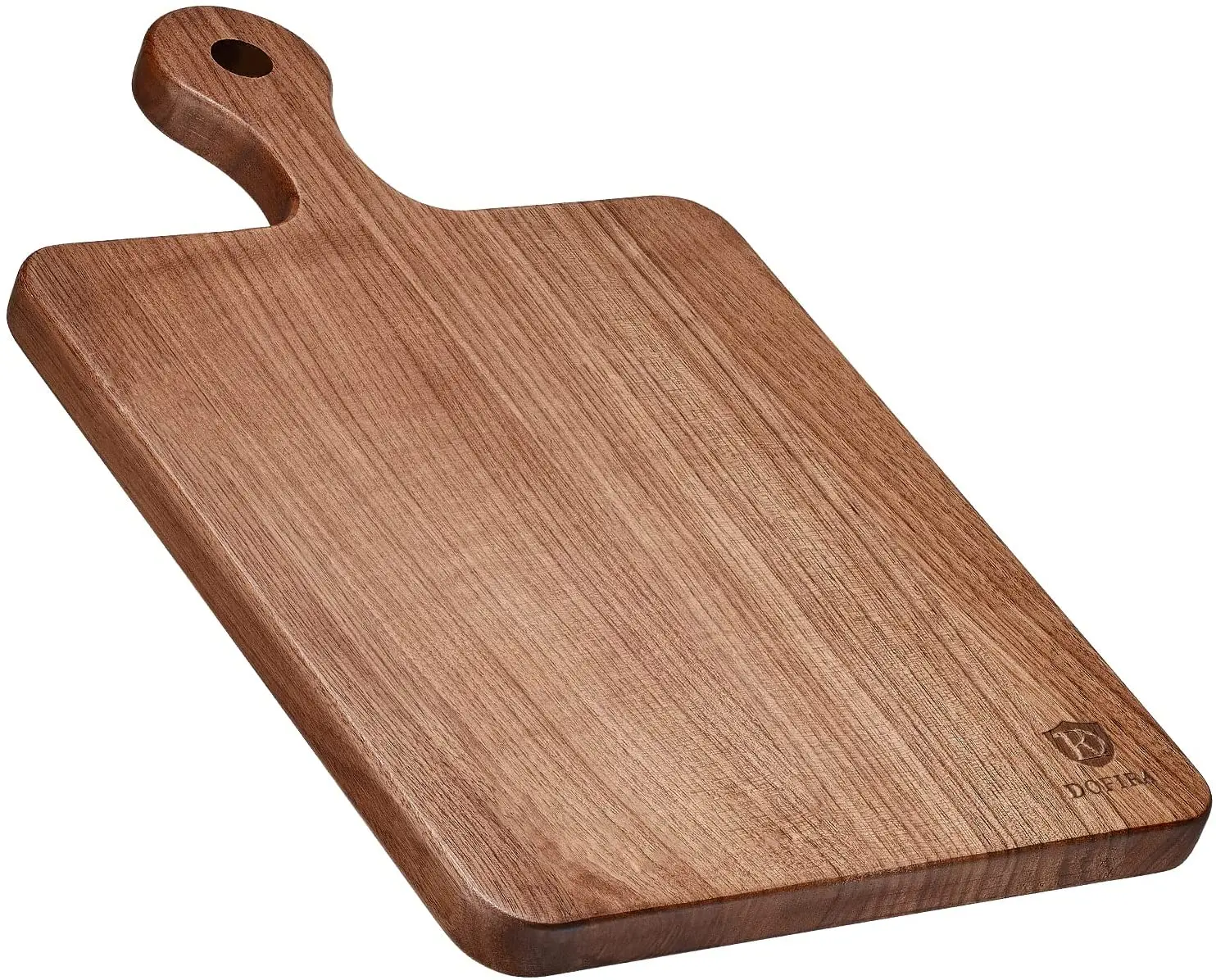 

Black Walnut Serving Board with Handle, Large for Meat Charcuterie Cheese Bread Vegetables and Fruits Gift Box Packing