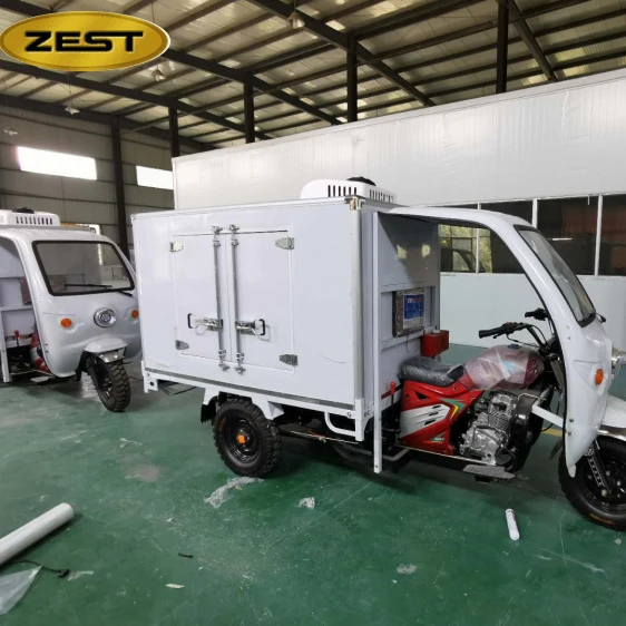 
China cream container mini van refrigeration cargo van electric tricycle  (62522306703)