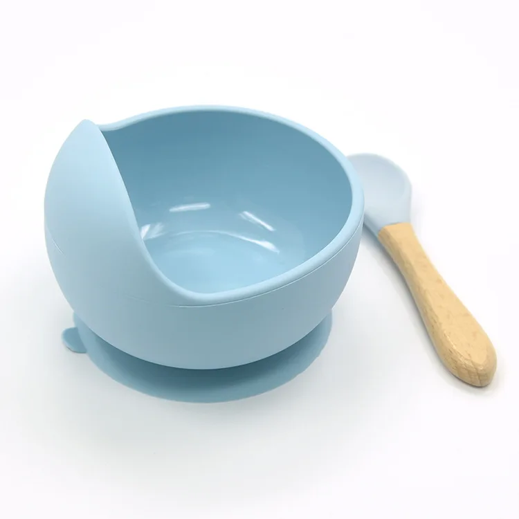

Auzen factory colour Silicone Baby Bowl and Spoon