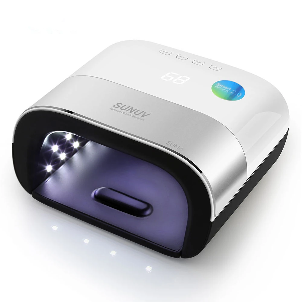

High Quality Wholesale 110/220v 50-60HZ 48W UV LED Smart Digital Time Disply Nail Lamp Nail Dryer