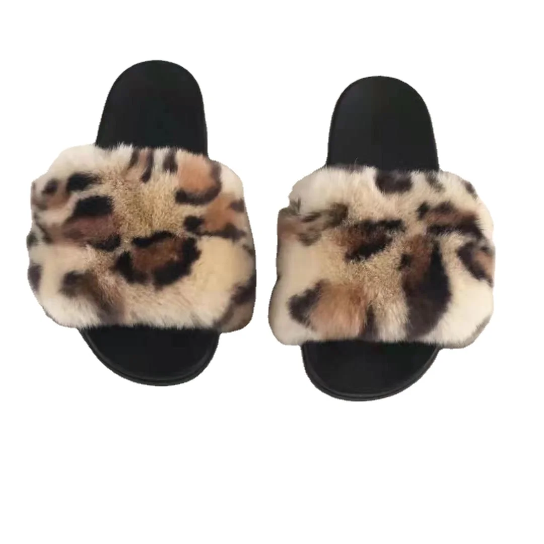 

Factory price wholesale fox fur flip flop slippers matching fur slides purse, Black,gray,blue,red or as customers' requirement