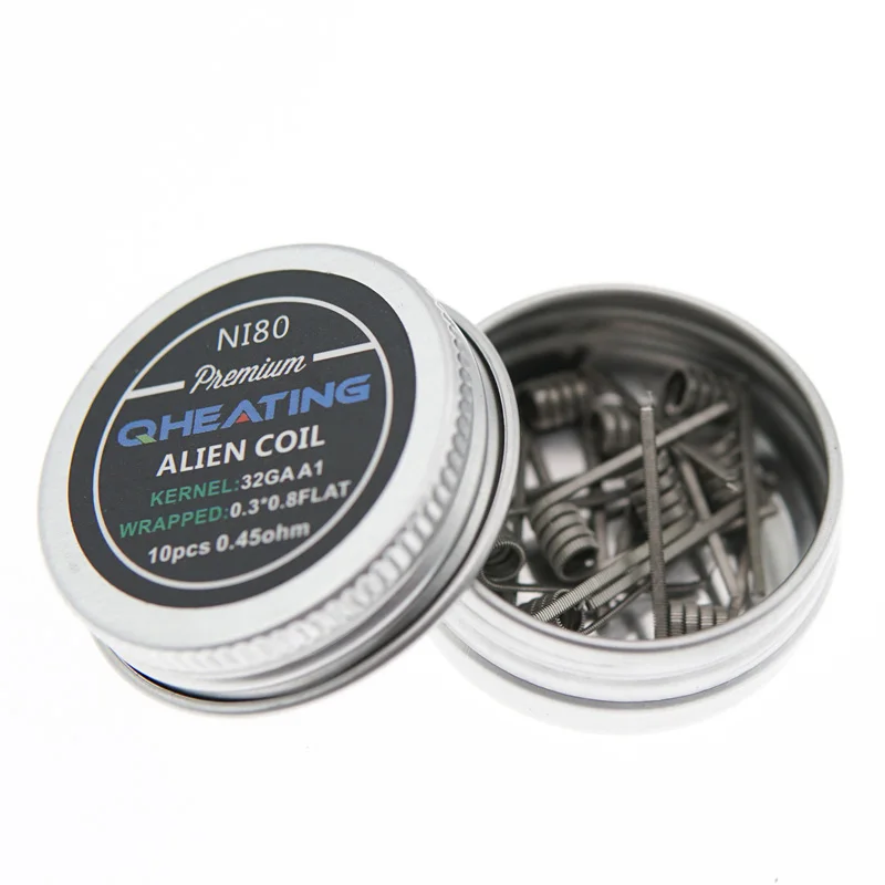

Wholesale price electric heating ni80 fused clapton wire with lowest price, Silver
