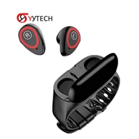 

SYYTECH 2019 New M1 Smart Bracelet Bluetooth Headset 2-in-1 Health Monitoring Multi-Sports Mode Pedometer Smart Watch Phone