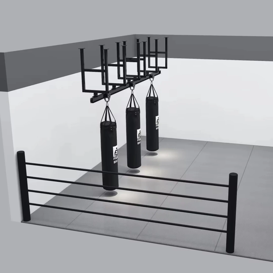 Boxing Gym Sliding Rail Punch Bag Bracket Trolley Rail Punchbag Rack Boxing Bag Rail System