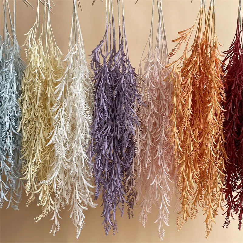 

Y-H141 Artificial Fake Lavender Vine Rattan Hanging Garland Silk Long Hanging Bush Artificial Flowers Home Party Wedding Decor