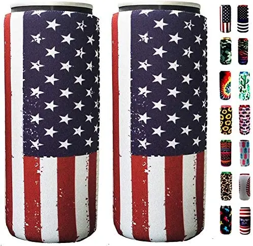 

Beer Cans Coozy Sublimation Slim Bulks Can Cooler With Custom Brand Printing