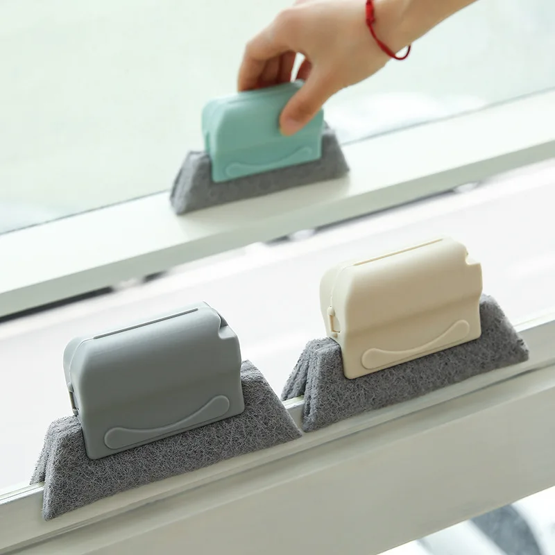 

Multipurpose Magic Window Slot Brush Cleaner Microfiber Cloth Creative Kitchen Items Gap Groove Window Cleaning Brush