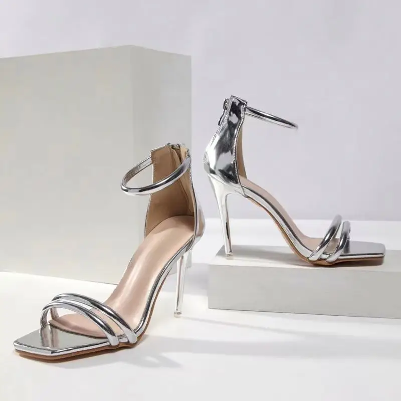 

European and American fashion new stiletto plus size sandals, Sliver,gold or customized