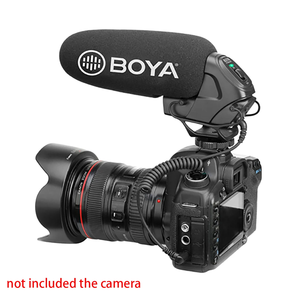 

BOYA BM3030 Condenser Microphone On Camera MIC Wired 3.5mm Recording Studio Voice For Canon Youtube Professional Microphone