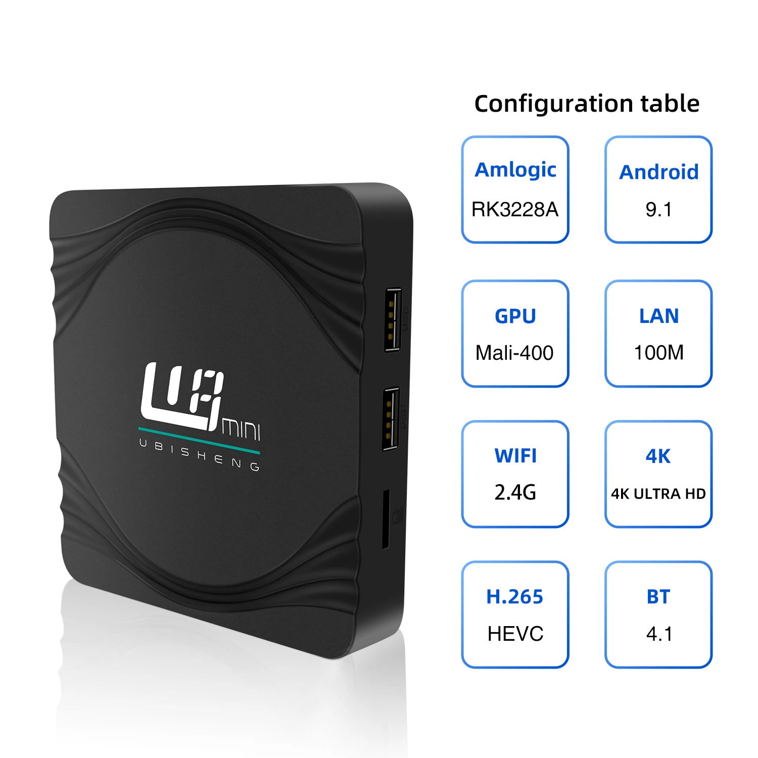 
Factory price rk3228a iptv internet tv set top box android 9.0 4k smart roku tv box 