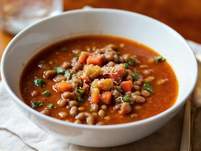 Carrabba's Lentil Soup: Ingredients and Key Facts
