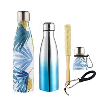 

Stainless Steel Water Bottle 17oz Double Wall Vacuum Metal Insulated Water Bottle with BPA Free