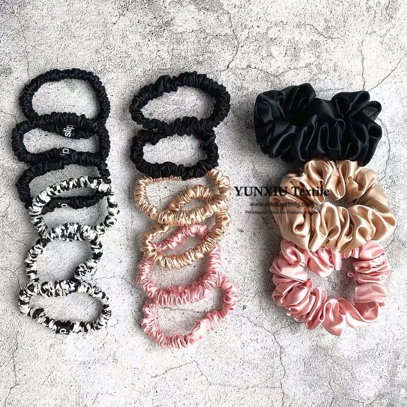 2019 Style Wholesale 100 Silk Scrunchies Durable And Luxury 19mm Multi ...