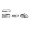 15ml 30ml 60ml Metal Containers Silver Metal Twist Top Tins w/ Continuous Thread