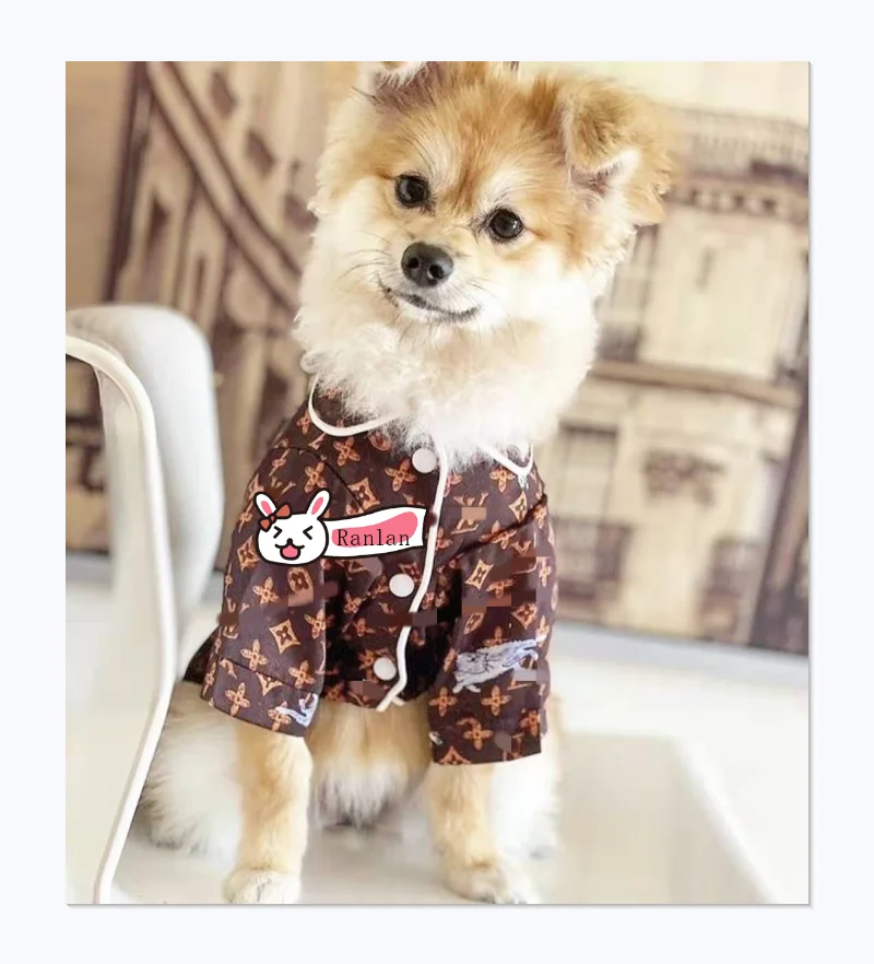 

Popular brand spring and autumn pajama bulldog teddy corgi pug shiba thin pet coat dog shirt, 2 colors